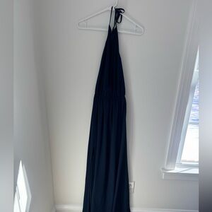 Show Me Your MuMu Deep Blue Halter Maxi Dress